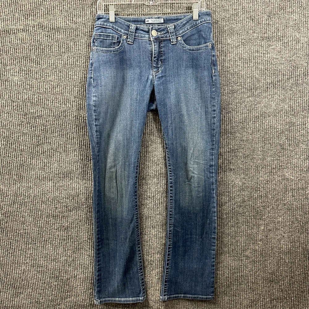 Lee Slender Secret Lower On‎ The Waist Womens Jeans W30 Blue Denim Embroidered